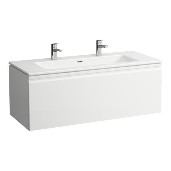 LAUFEN LAUFEN PRO S Umývadlo so skrinkou so zásuvkou a vnútornou zásuvkou, 1200x500x460 mm, Biela 475, H8609684751041