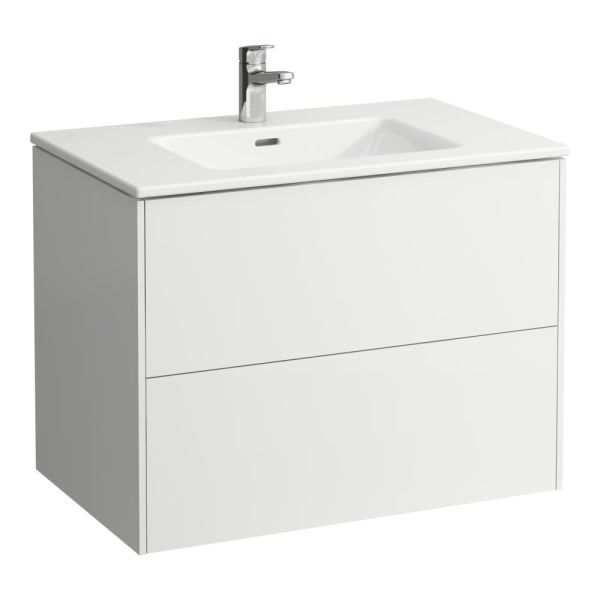 LAUFEN LAUFEN PRO S Umývadlo slim so skrinkou 80 cm, s 2 zásuvkami, vr. deliaceho systému do zásuviek, 800x500x610 mm, Multicolour farby 999, H8649619991041