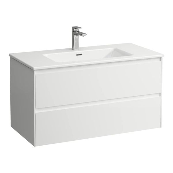 LAUFEN LAUFEN PRO S Umývadlo 'slim' so skrinkou 100 cm, s 2 zásuvkami, vr. deliaceho systému do zásuviek, 1000x500x535 mm, Multicolour farby 999, H8649679991041