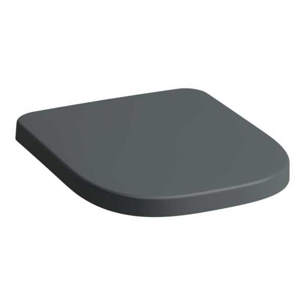 LAUFEN MEDA, WC sedadlo s poklopom, odnítateľné, spomaľovací sklápací systém, Grafit matná 758, 447x365 mm, H8911137580001
