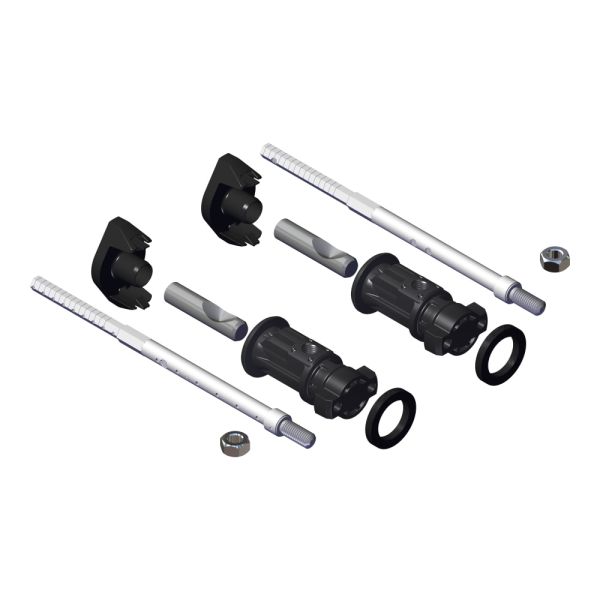 LAUFEN SANITARY ACCESSORIES PUB, Montážna sada Laufen EasyFit 2,0 pre závesné WC a bidety Val a Palace (dĺžka tyčiek 278 mm, farba tyčiek šedá), 330x205 mm, H8938200000001