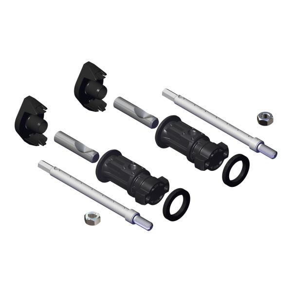 LAUFEN SANITARY ACCESSORIES PUB, Montážna sada Laufen EasyFit 2,0 pre závesné WC a bidety Lua, Kartell Laufen, Sonar, Palomba, Laufen Pro S (dĺžka tyčiek 205 mm, farba tyčiek biela), 330x205 mm, H8938270000001