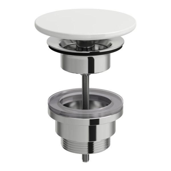 LAUFEN INO|SONAR Odpadový ventil s keramickou krytkou (neuzatvárateľný), 82x82 mm, farba Biela, H8981880000001