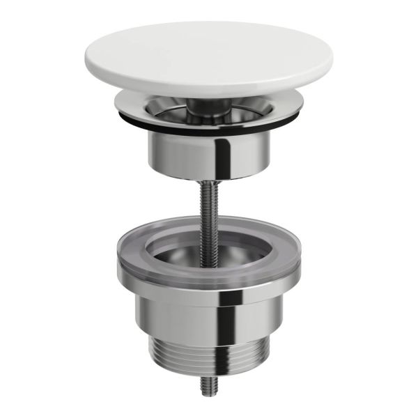 LAUFEN INO|SONAR Odpadový ventil s keramickou krytkou (neuzatvárateľný), 82x82 mm, farba Biela matná, H8981887570001