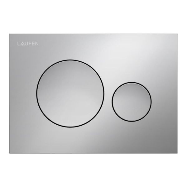 LAUFEN INEO WC tlačidlo INEO MOON, Dual Flush, Chróm matná 007, H9001140070001