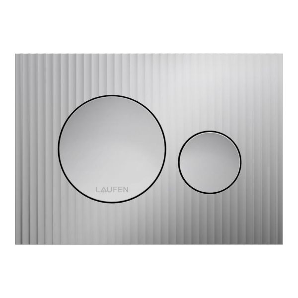 LAUFEN INEO WC tlačidlo INEO MOONDANCE, Dual Flush, Chróm matná 007, H9001160070001