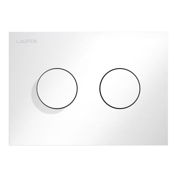 LAUFEN INEO WC tlačidlo INEO GROOVE, Dual Flush, Biela 000, H9001170000001