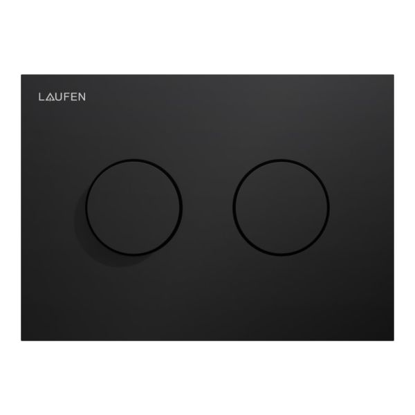 LAUFEN INEO WC tlačidlo INEO GROOVE, Dual Flush, Čierna matná 716, H9001177160001