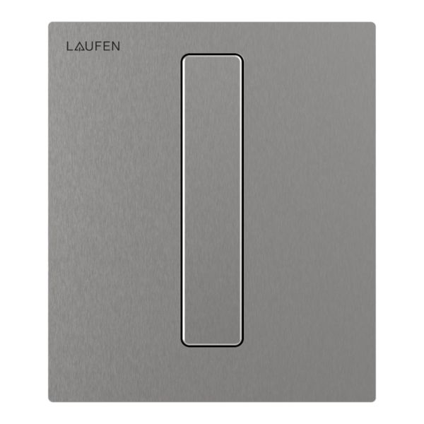 LAUFEN INEO|LIS Pisoárové WC tlačidlo AU103, obdĺžnikové tlačítko, farba nerezová oceľ brúsená 928, H9091039280001