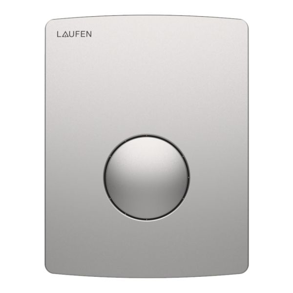 LAUFEN INEO|LIS Pisoárové WC tlačidlo AU109, kruhové tlačítko, Nerezová oceľ brúsená 928, H9091099280001