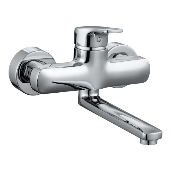 LAUFEN CITYPRO Umývadlová nástenná páková batéria, rameno 175 mm, Chróm 100, HF500922100600