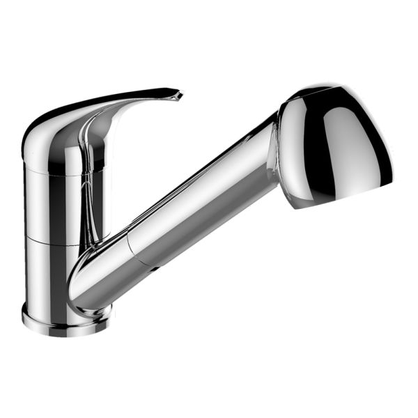 LAUFEN EUROLOOK Drezová batéria, otočný výtok s ručnou sprchou, Chróm 100, HF501535100000