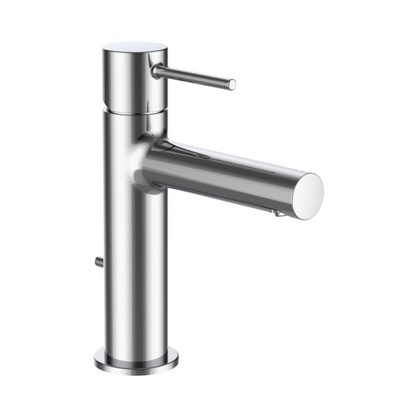 LAUFEN TWINPLUS SLIM Umývadlová stojančeková páková batéria, výtok 110 mm, s tiahlom výpuste, bez automatického výpustu, Chróm 100, HF505401100010