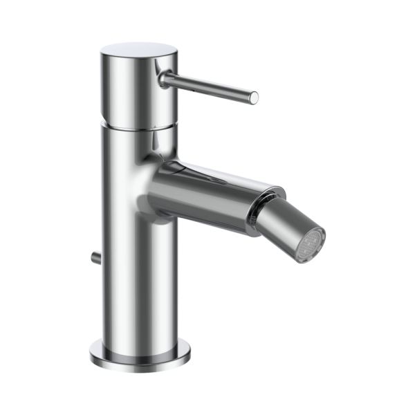 LAUFEN TWINPLUS SLIM Bidetová páková batéria, pevný výtok 112 mm, s automatickým výpustom, , Chróm 100, HF505410100000