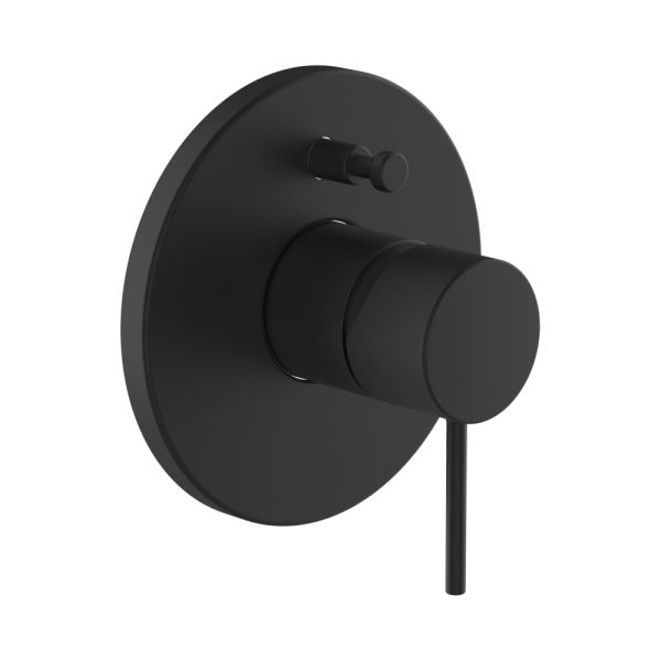 LAUFEN TWINPLUS SLIM Vrchný set podomietkovej vaňovej batérie pre Simibox alebo Simibox Light, s prepínačom, so zavzdušňovacím ventilom, PVD titán čierný mat 428, HF505489428000