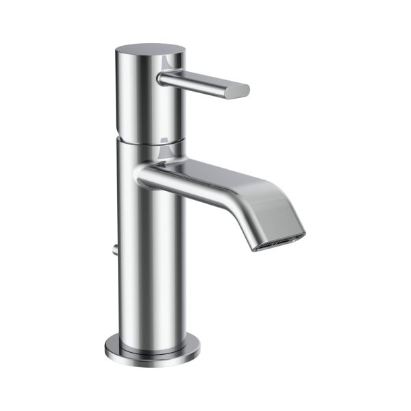 LAUFEN MEDA Umývadlová páková batéria, pevný výtok 95 mm, s automatickým výpustom, Chróm 100, HF506601100000