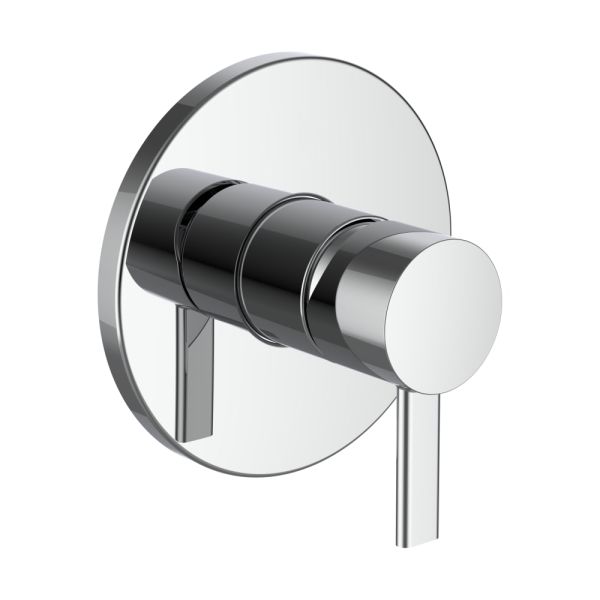 LAUFEN MEDA Vrchný set podomietkovej sprchovej batérie pre Simibox alebo Simibox Light, Chróm 100, HF506678100000