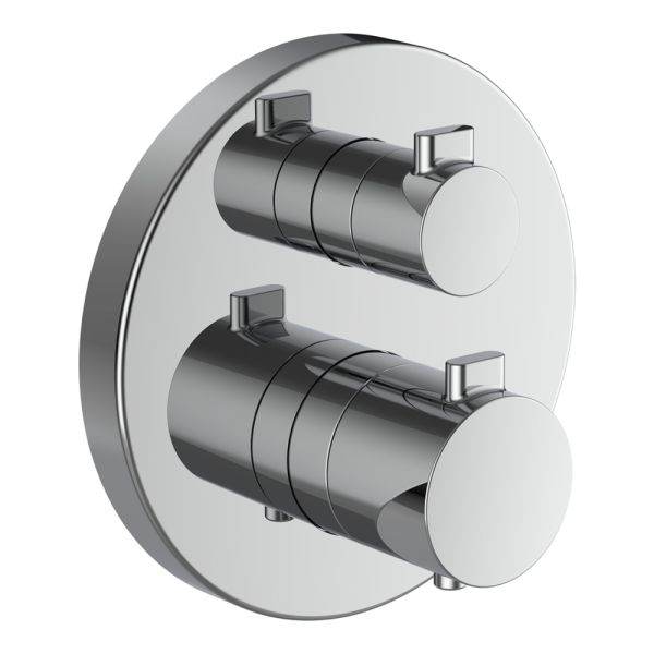 LAUFEN MEDA Vrchná vaňová termostatická sada podomietkovú batériu, s 2-cestným prepínačom, so zavzdušňovacím ventilom, Chróm 100, HF506687100000