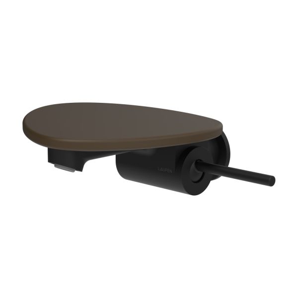 LAUFEN ADA Umývadlová podomietková páková batéria pre 1-bodový Simibox, pevný výtok 185 mm, vrátane poličky bez otvoru, PVD čierna/kávová matná 514, HF506726514060