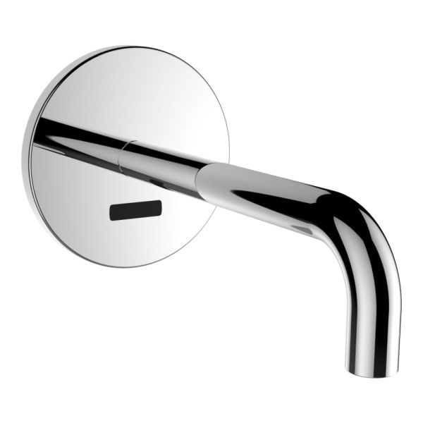 LAUFEN TWINTRONIC Podomietková elektronická umývadlová batéria, na sieťové pripojenie, s IČ senzorom, na studenú alebo zmiešanú vodu, pevný výtok 225mm, pre Simibox Standard a Simibox Light, Chróm 100, HF707025100000