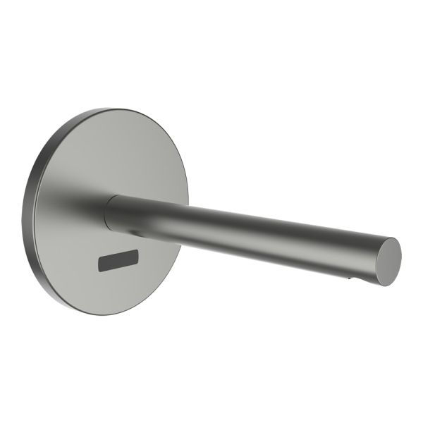 LAUFEN TWINTRONIC Podomietková elektronická umývadlová batéria, na batériu, s IČ senzorom, na studenú alebo zmiešanú vodu, pevný výtok 200mm, pre Simibox Standard a Simibox Light, PVD inox kartáčovaná oceľ 423, HF707027423060