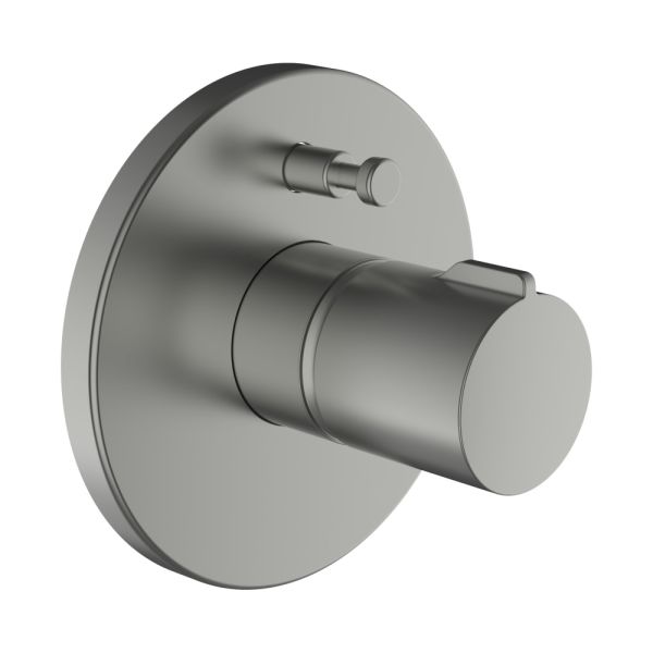 LAUFEN EASYTOUCH Vrchný set vaňovej/sprchovej podomietkovej samouzatváracej batérie, zmiešavacej, s prepínačom, pre Simibox alebo Simibox Light, PVD inox kartáčovaná oceľ 423, HF741079423000