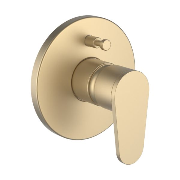 LAUFEN THE NEW CLASSIC Vrchný set podomietkovej vaňovej batérie s prepínačom pre Simibox alebo Simibox Light, chróm, so zavzdušňovacím ventilom, PVD svetlo zlatá matná 462, HF900579462000