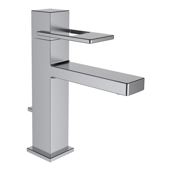 LAUFEN QUADRIGA Umývadlová páková batéria, pevný výtok 115 mm, s automatickým výpustom, PVD inox kartáčovaná oceľ 441, HF901101441000