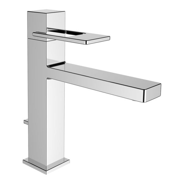 LAUFEN QUADRIGA Umývadlová páková batéria, pevný výtok 140 mm s automatickým výpustom, Chróm 100, HF901103100000