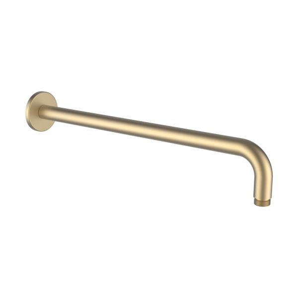 LAUFEN SHOWER PROGRAMME Sprchové rameno nástenné 420 mm, s kruhovou ružicou, pre kruhovú hlavovú sprchu s dažďovým efektom, PVD svetlo zlatá matná 462, HF960109462001