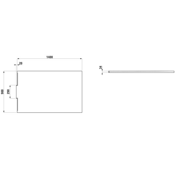 LAUFEN NIA Sprchová vanička, obdĺžniková, odtok do steny, Marbond, 1400x900x32 mm, Kávová matná štruktúrovaná 129, H2100381290001