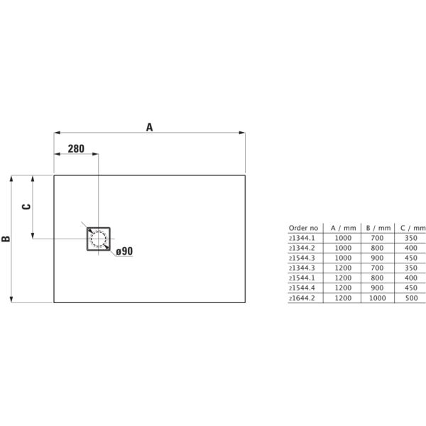 LAUFEN SOLUTIONS Sprchová vanička pre inštaláciu v úrovni podlahy, Marbond, 1000x900x38 mm, Biela 000, H2154430000001