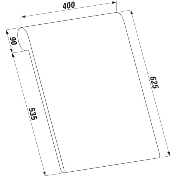 LAUFEN SONAR Gélový podhlavník, samodržiaci, farba svetlo sivá, H2923400870001