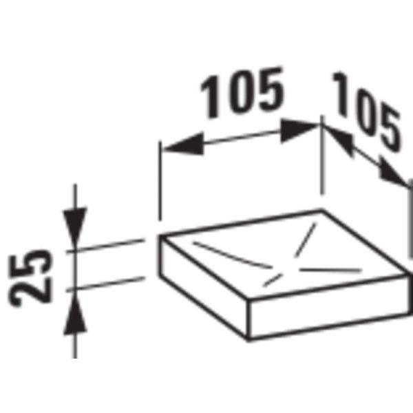 LAUFEN Kartell LAUFEN Mydelnička, plastová transparentná, Smaragdová zelená 092, H3833300920001