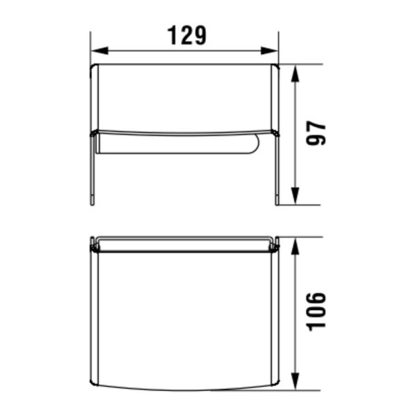 LAUFEN NIXIE Držiaky WC papiera s krytom, Chróm 004, H3841520040011