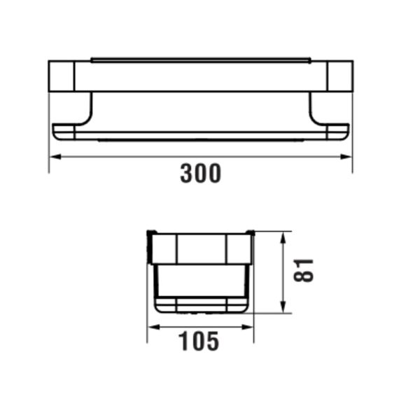 LAUFEN NIARA Košík nástenný, 30 cm, Zlatá matná  165, H3850611650011