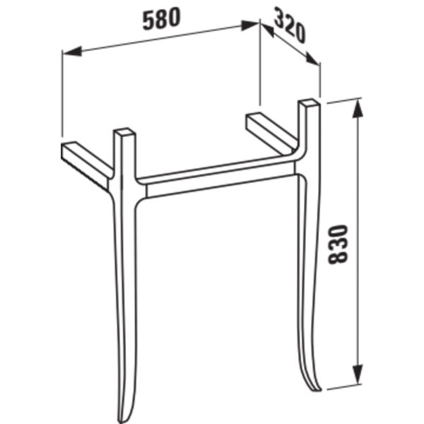 LAUFEN THE NEW CLASSIC Rám na uterák pre umývadlo 813853, Orech hnedý 629 H4060710856291