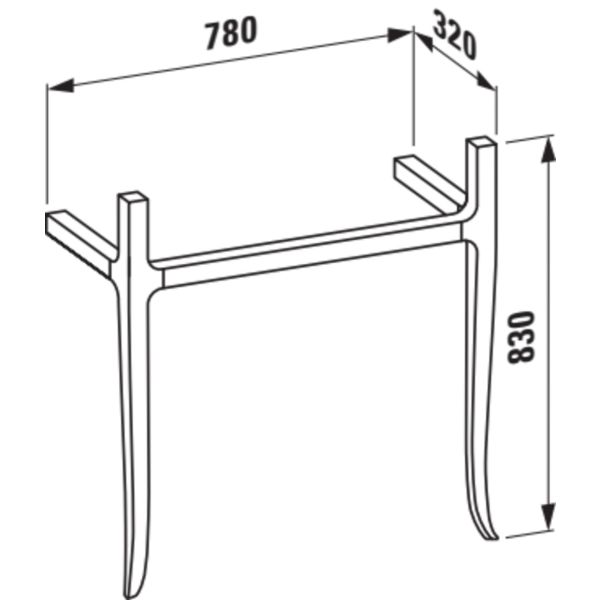 LAUFEN THE NEW CLASSIC Rám na uterák pre umývadlo 813855, Orech hnedý 629 H4060720856291