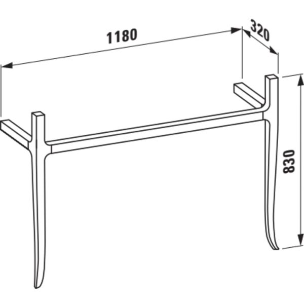 LAUFEN THE NEW CLASSIC Rám na uterák pre umývadlo 813858, Orech hnedý 629 H4060730856291