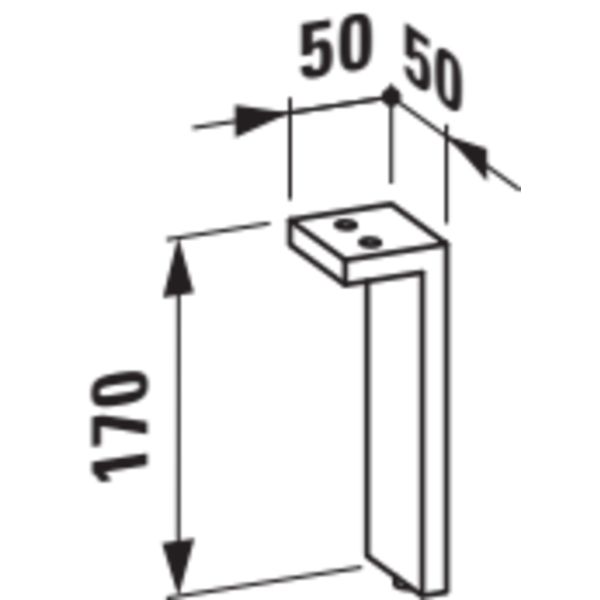LAUFEN Kartell LAUFEN Sada nožičiek k nábytku (2 ks), Chróm 004 H4076200330041