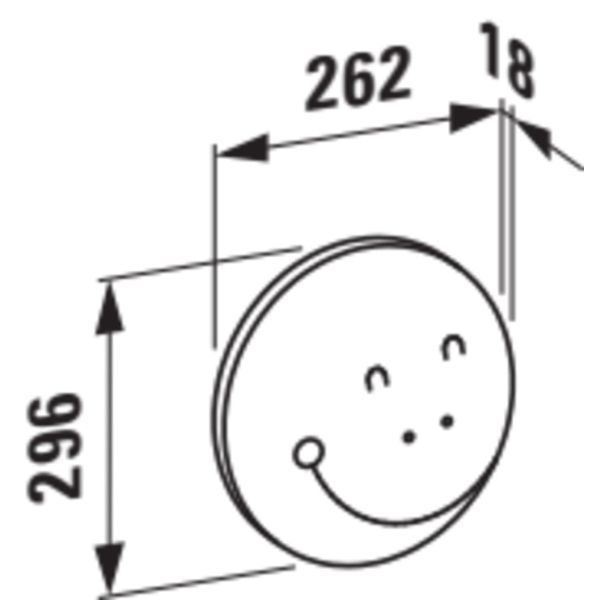 LAUFEN FLORAKIDS Húsenica - hlava, 260x295 mm, Zelené avokádo 472, H4616110034721