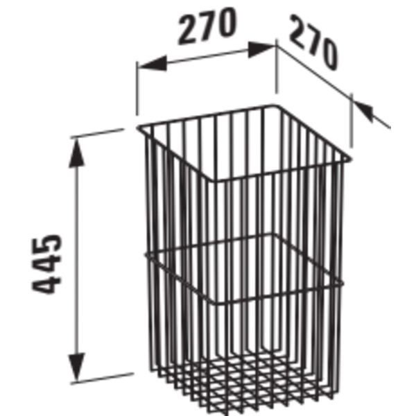 LAUFEN BASE Kôš na bielizeň pre vysokú skrinku, H4930201100001