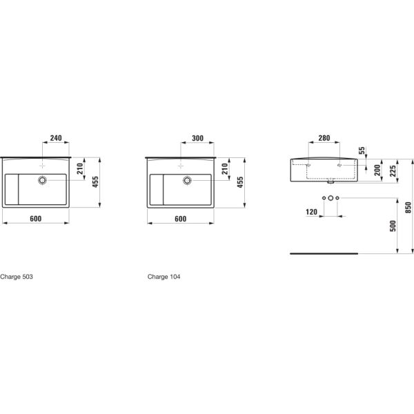 LAUFEN COLLEGE LAUFEN COLLEGE Školské umývadlo, bez otvoru pre batériu, 600x455 mm, Biela LCC 400, H8576004000001, 600x455 mm, Biela LCC 400, H8576004000001