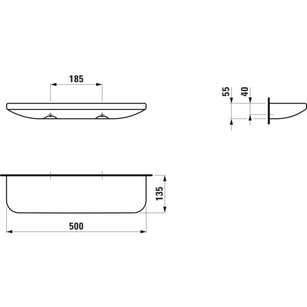LAUFEN LUA Toaletná doska, keramická, 500 mm, Pergamon 049, H8700810490001