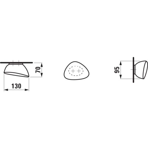 LAUFEN ILBAGNOALESSI Vešiak na uterák, Čierna matná 716, H8709767160001