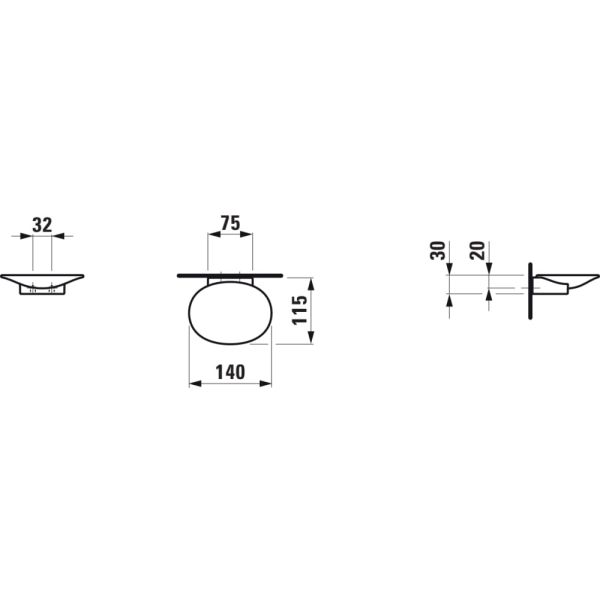 LAUFEN THE NEW CLASSIC Mydelnička, Biela 000, H8738560000001