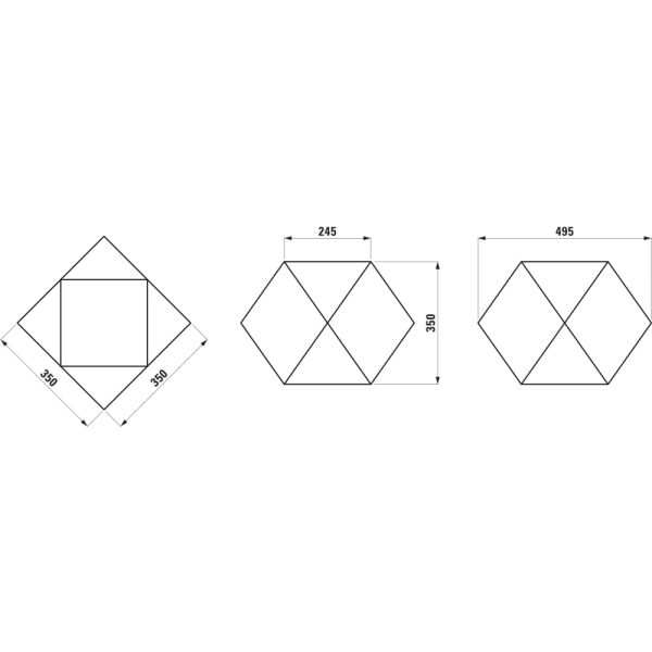 LAUFEN HOME COLLECTION Keramický mnohosten 'Ikos', len dekorácia, Biela matná 757, H8777717570001