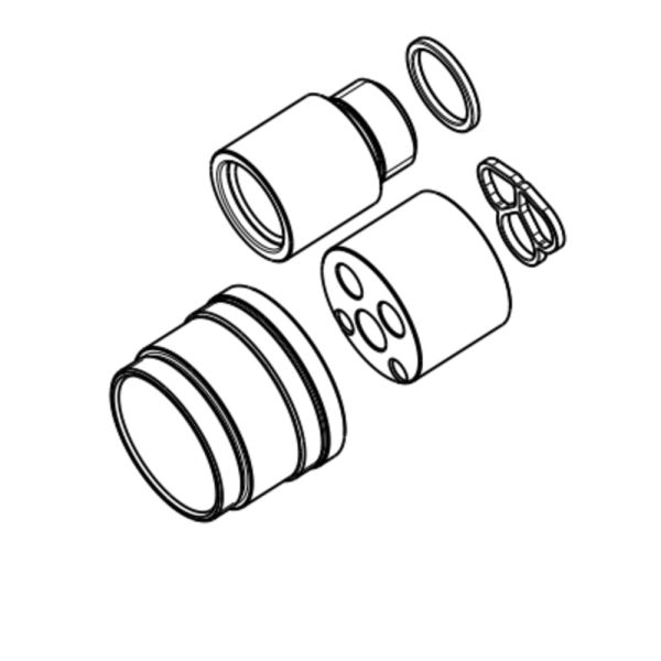 LAUFEN Rozširovací set pre podomietkové teleso Simibox 2-bodové, dĺžka 25 mm, priemer 35 mm, HF530024000000