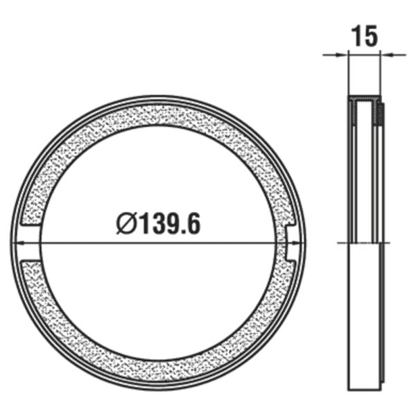 LAUFEN Predlžovací krúžok pre krytku, 15 mm, Chróm 100, HF564001100000