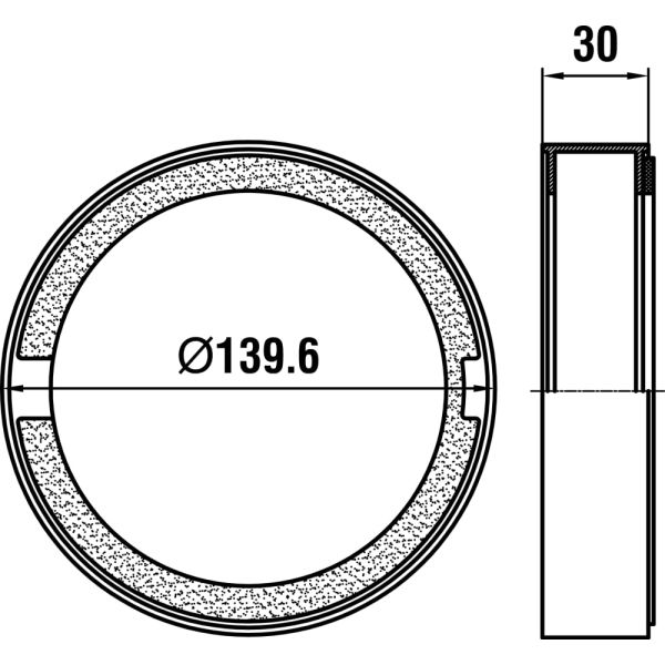 LAUFEN Predlžovací krúžok pre krytku, 30 mm, Chróm 100, HF564002100000